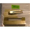 Image 1 : Antique solid brass oriental  lock and key set