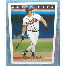 Vintage Ryan Klesko all star rookie baseball card