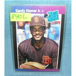 Vintage Sandy Alomar Jr. rookie baseball card