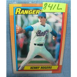 Vintage Kenny Rogers rookie baseball card