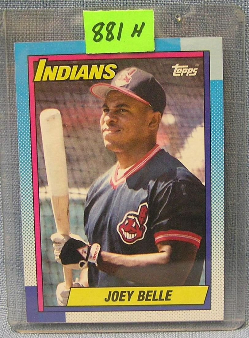 Vintage Joey Belle Rookie Baseball Card Vintage Joey Belle Rookie Baseball Card