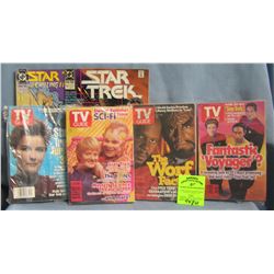 Vintage Star Trek TV guides and comics
