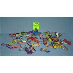 Large collection of modern key chains