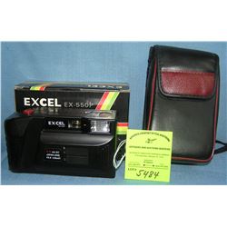 Excell EX550P 35MM camera with box and case