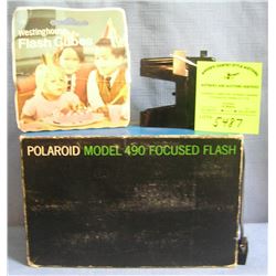 Vintage Polaroid model 490 focus flash kit