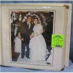 Large modern wedding photo album