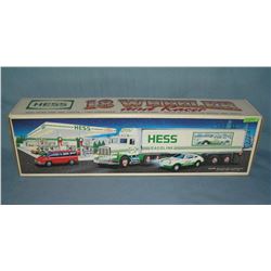 HESS 18 wheeler tractor trailer with race car