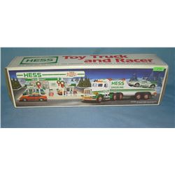 Vintage HESS toy truck and racer