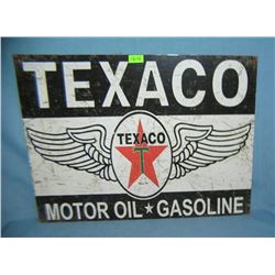 Texaco motor oil & gasoline retro style sign