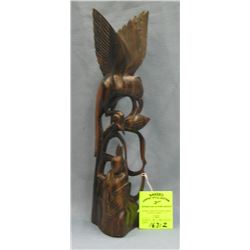 Hand carved figural bird carving