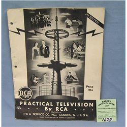 Vintage RCA practical television book