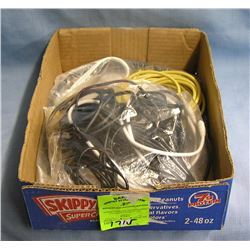 Box of misc. electronics including cables