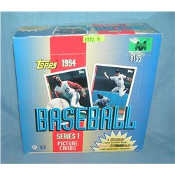 Large box of vintage Topps baseball cards