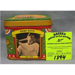 baseball hall of fame collectible tin bank