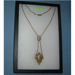 Great early Victorian decorated necklace