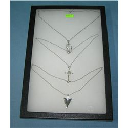 Collection of vintage costume jewelry necklaces