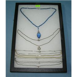 Collection of vintage costume jewelry necklaces