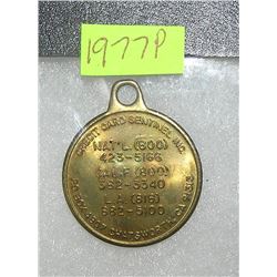 Credit card centennial tag