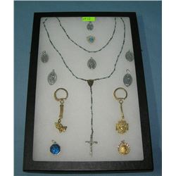 Group of vintage religious collectibles