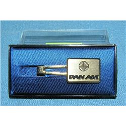 Vintage 1950's Pan Am airlines tie bar