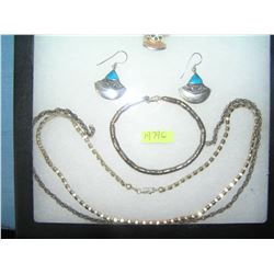 Group of sterling silver jewelry
