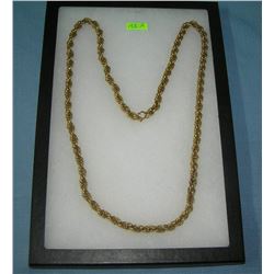 Heavy vintage gold plated necklace