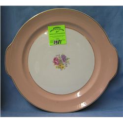 Floral decorated serving platter