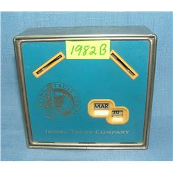 Irving Trust Co. savings bank promotional