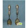 Image 1 : Sheffield England sterling pair of salad servers