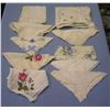 Image 1 : Group of 10 hand embroidered hankies
