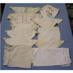 Group of 10 hand embroidered hankies