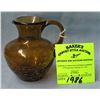 Image 1 : Hand blown crackle glass miniature pitcher