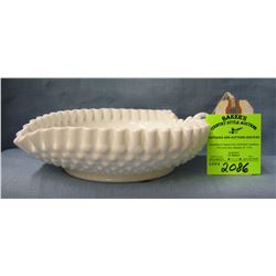 Vintage heart shaped Milk Glass candy bowl