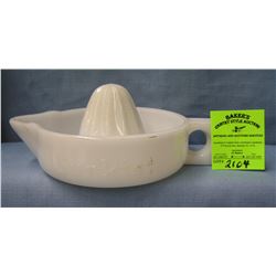 Vintage Milk Glass orange juice reamer
