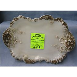 Early Milk Glass serving dish