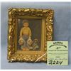 Image 1 : Early miniature Dutch print in gold frame
