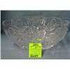Image 1 : Large crystal oval shaped serving bowl