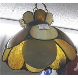 Vintage stain glass chandelier