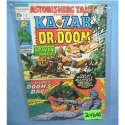 Early Kazar and Dr. Doom first edition comic book