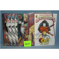 Group of early Shi comic books