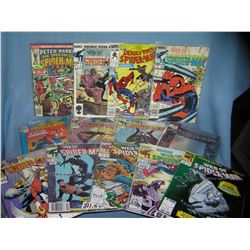 Collection of vintage Spiderman comic books