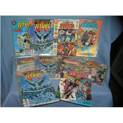 Collection of new teen titan comic books