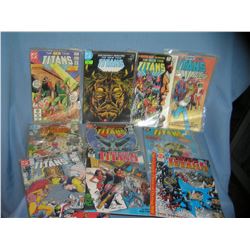 Collection of new teen titan comic books