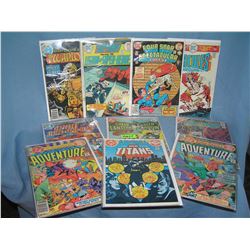 Collection of early DC comic books