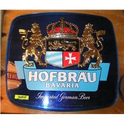 Vintage Hofbrau Bavarian wall or counter sign