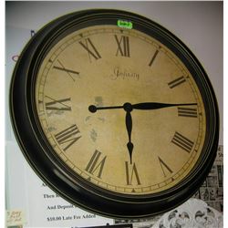 Large antique style wall clock