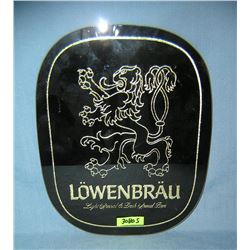 Vintage Lowenbrau beer advertising display piece