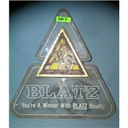 Blatz beer illuminated advertising display sign