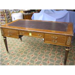 Large antique style English executives desk