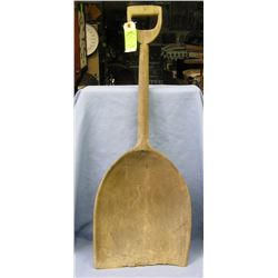 Antique one piece wooden farmers grain shovel